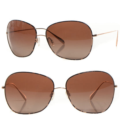 Oliver Peoples Metal Polarized Elsie Aviator Sunglasses Tortoise 1 of 7