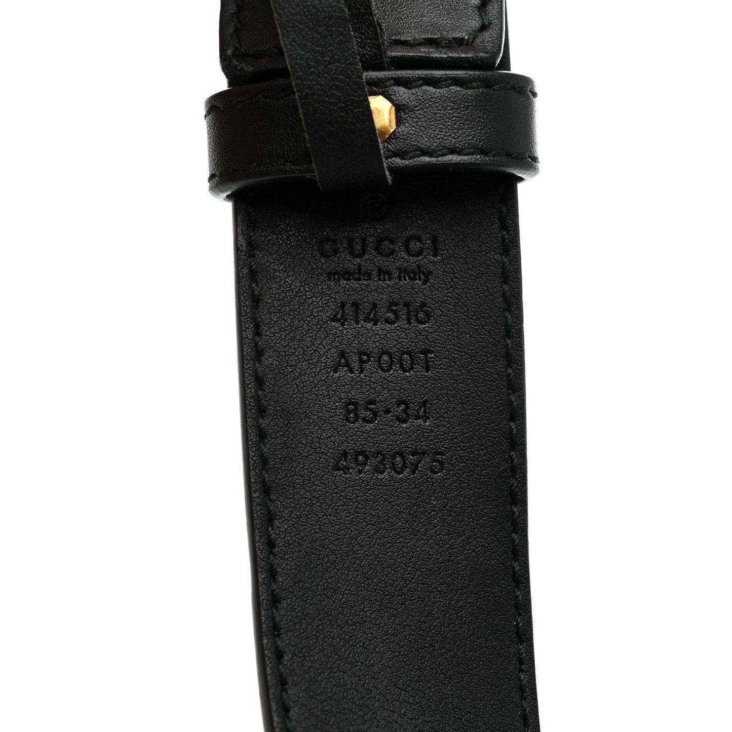 Calfskin Double G 30mm Belt 85 34 Black