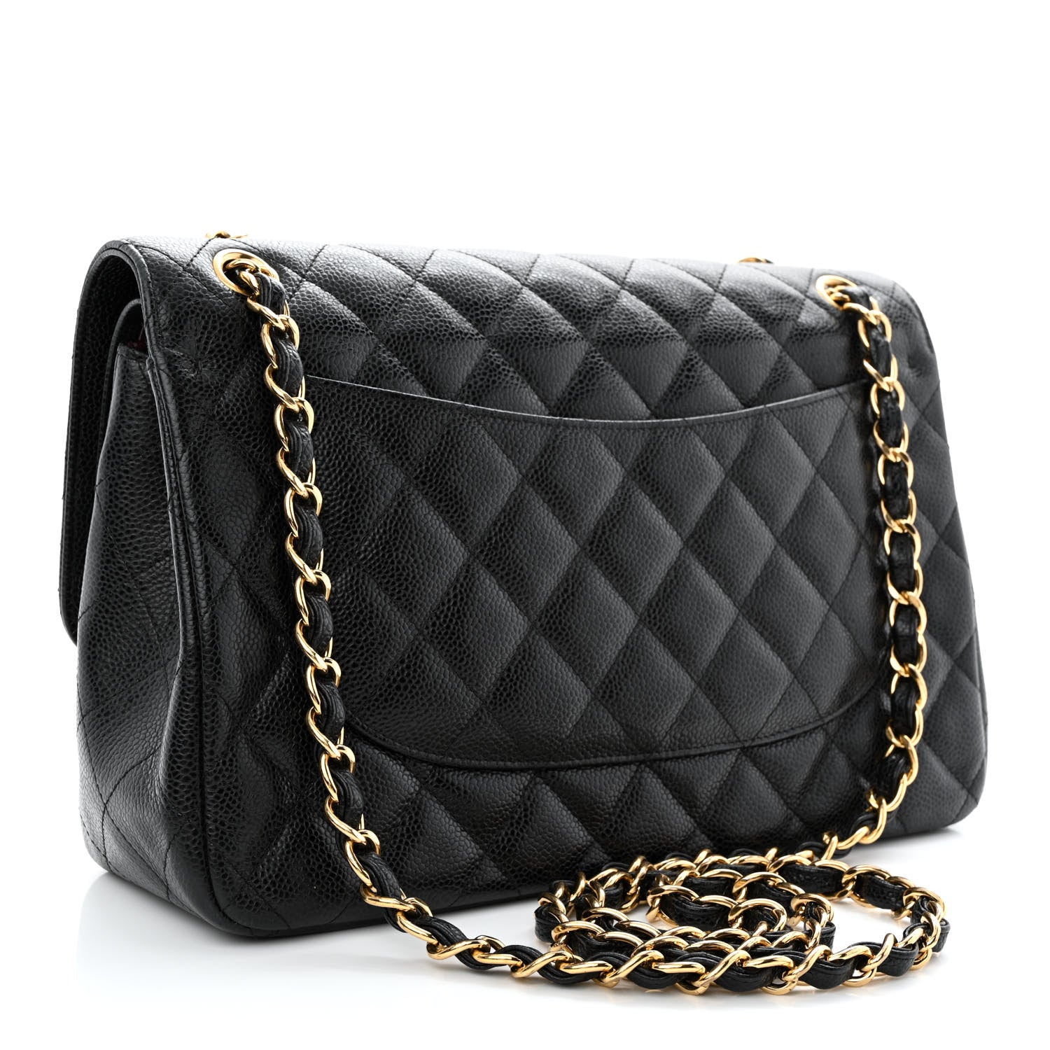 Chanel Caviar Quilted Jumbo Double Flap Black 3 of 12