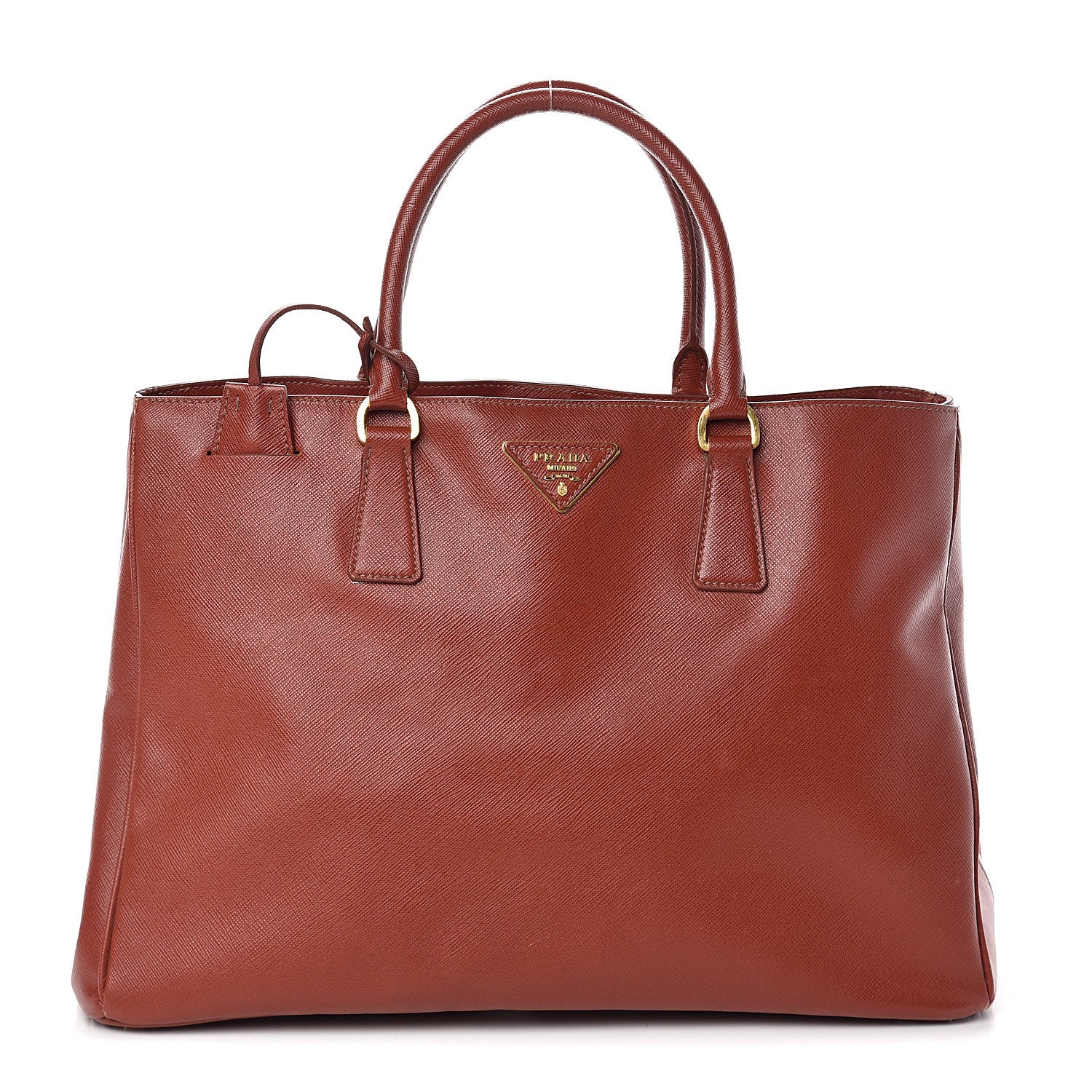 Prada Saffiano Lux Large Tote Bacca 1 of 8