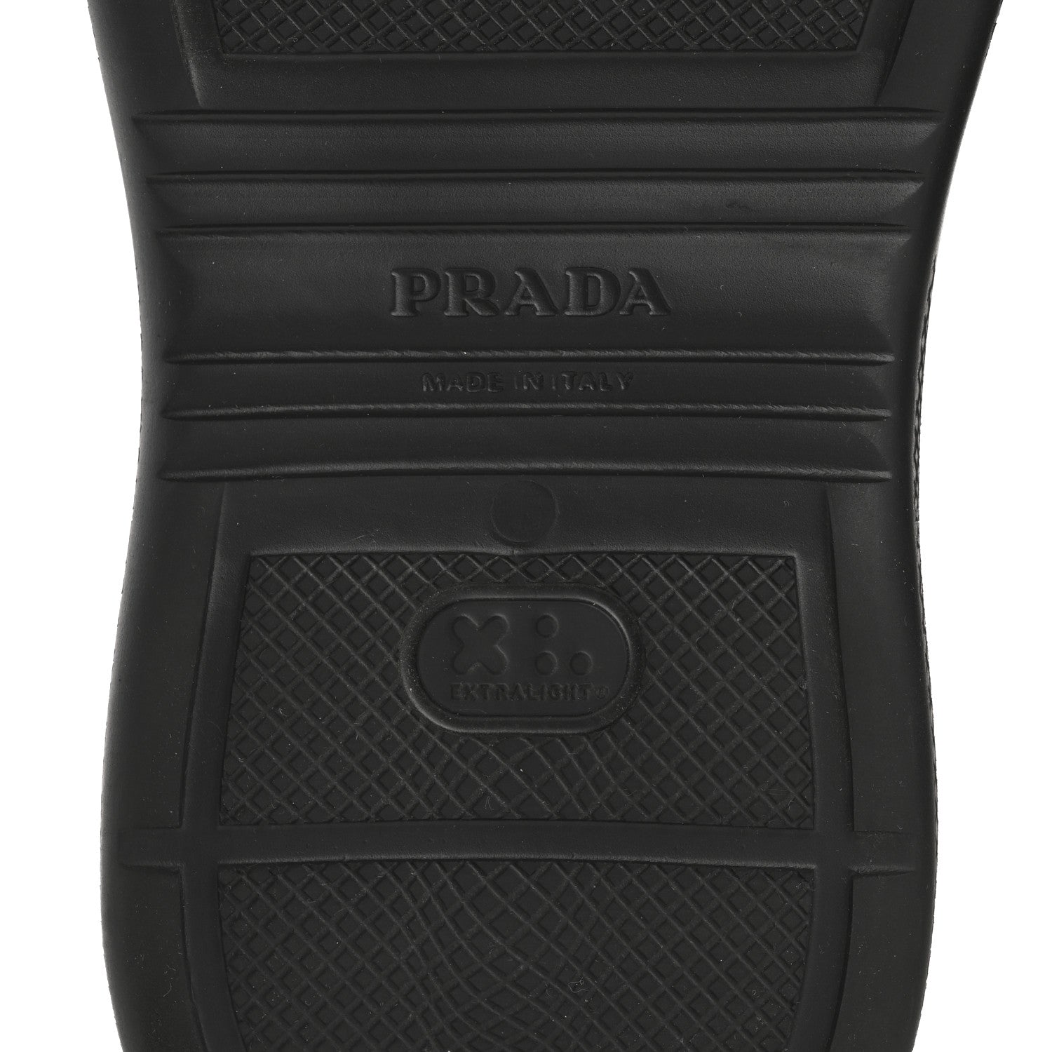 Prada Soft Mellow Rubber Triangle Logo Embossed Womens 25mm Mules 35 Black 8 of 9
