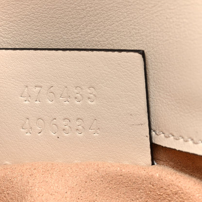 Gucci Calfskin Matelasse Super Mini GG Marmont Shoulder Bag White 7 of 10