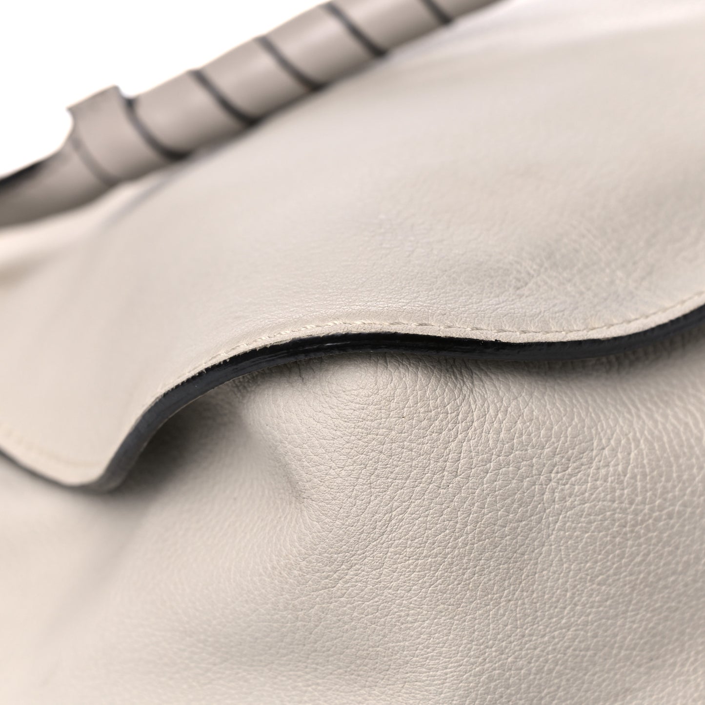 Calfskin Large Marcie Satchel Dove