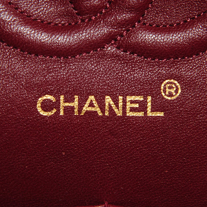 Chanel Lambskin Quilted Medium Double Flap Black 8 of 9