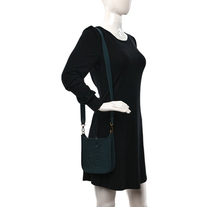 Hermes Taurillon Clemence Amazone Evelyne TPM Vert Cypress 2 of 10
