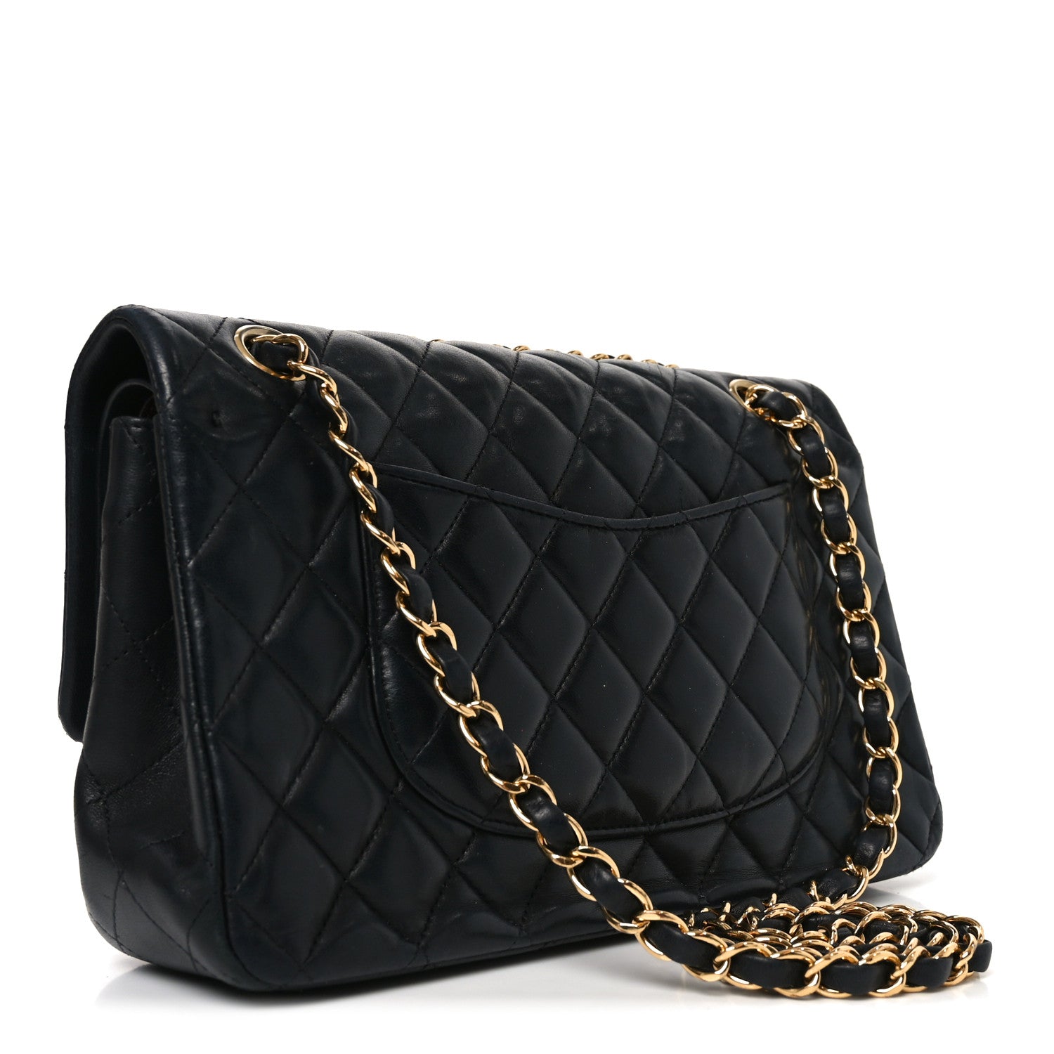 Chanel Lambskin Quilted Medium Double Flap Black 3 of 11