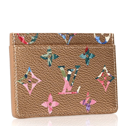 Louis Vuitton Metallic Monogram LV Garden Card Holder Gold 3 of 7