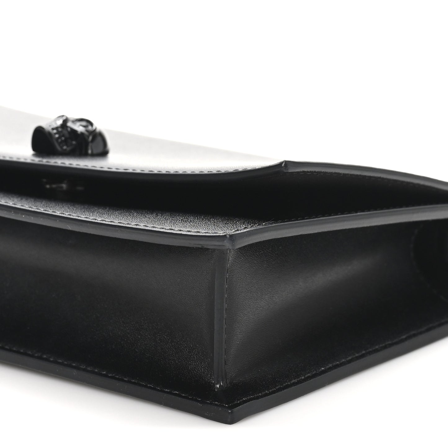 Calfskin Skull Small Crossbody Bag Black