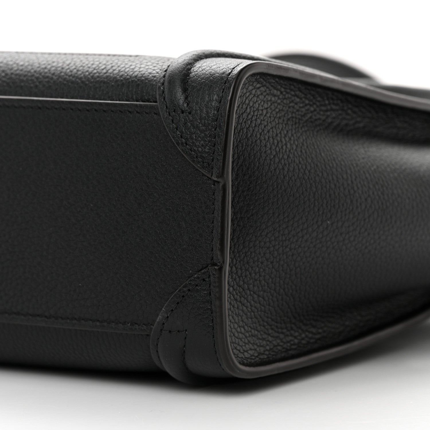 Celine Drummed Calfskin Nano Luggage Black 9 of 11