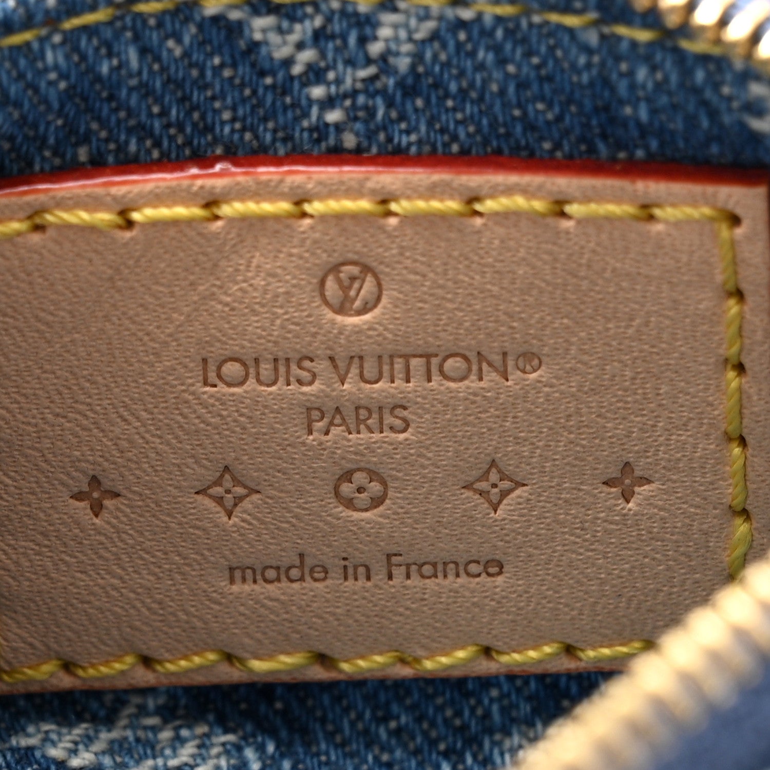 Louis Vuitton Monogram Denim Key Pouch Denim Blue 6 of 9