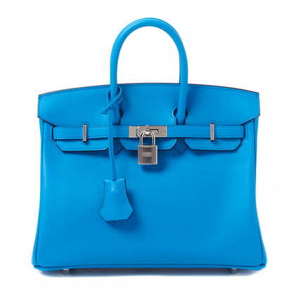 Hermes Swift Birkin 25 Bleu Frida 1 of 32
