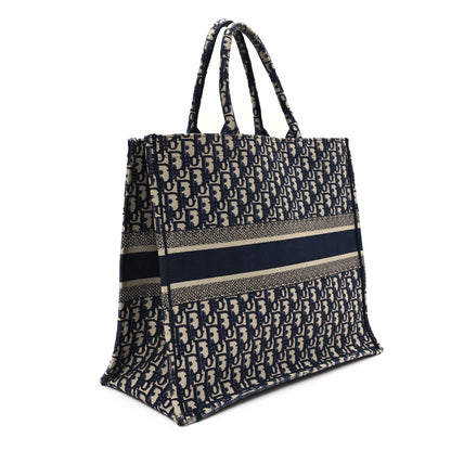 Christian Dior Oblique Large Book Tote Blue Multicolor 3 of 12
