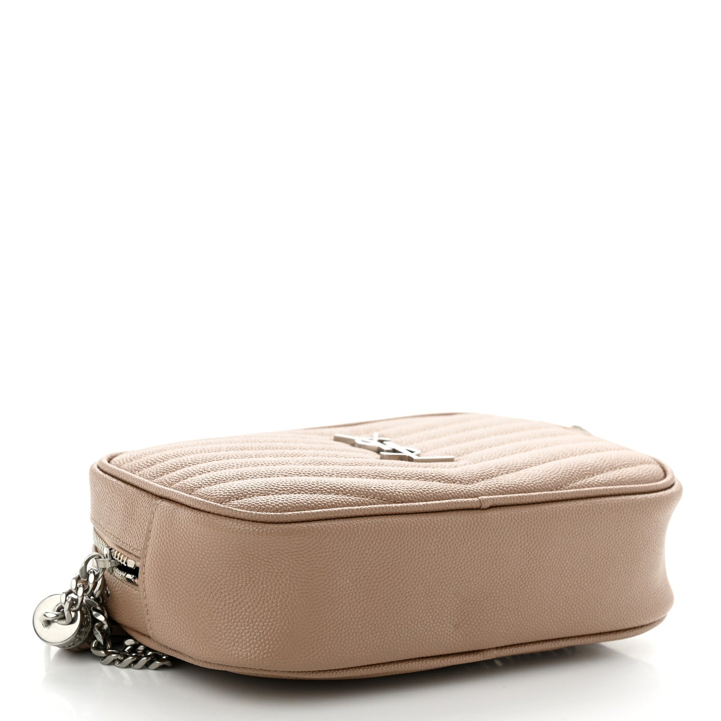 Grain De Poudre Matelasse Monogram Mini Lou Camera Bag Dark Beige