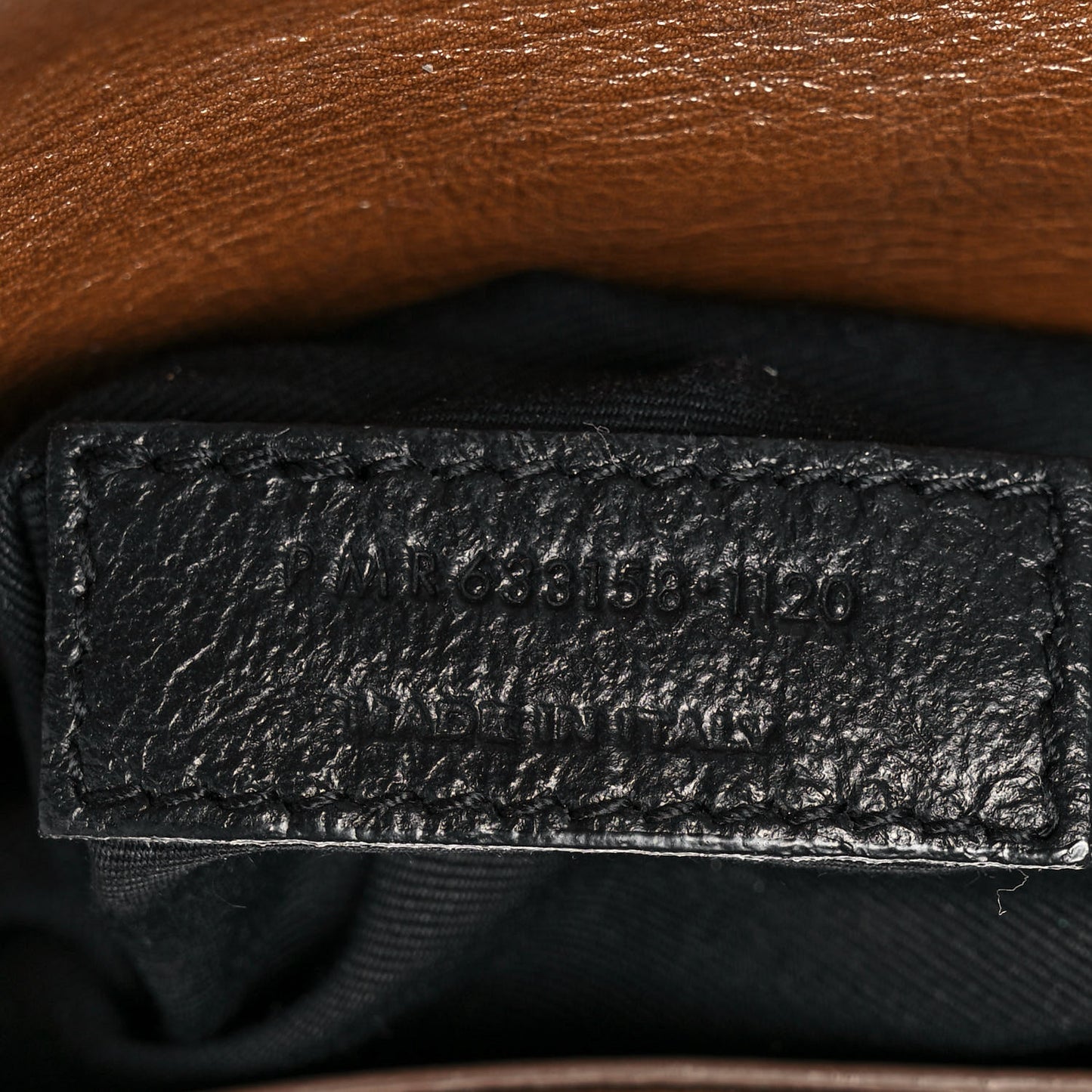 Crinkled Calfskin Matelasse Monogram Medium Niki Chain Satchel Tan Brown