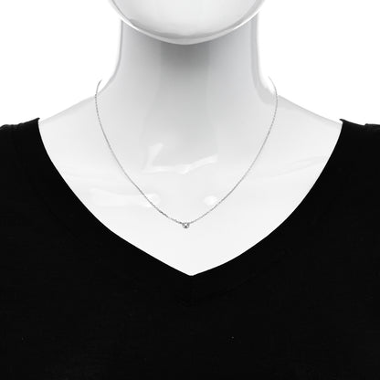 Cartier 18K White Gold Diamond SM D'Amour Pendant Necklace 2 of 6