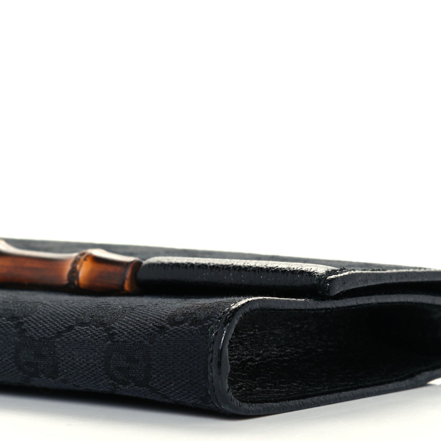 Monogram Bamboo Bar Clutch Black