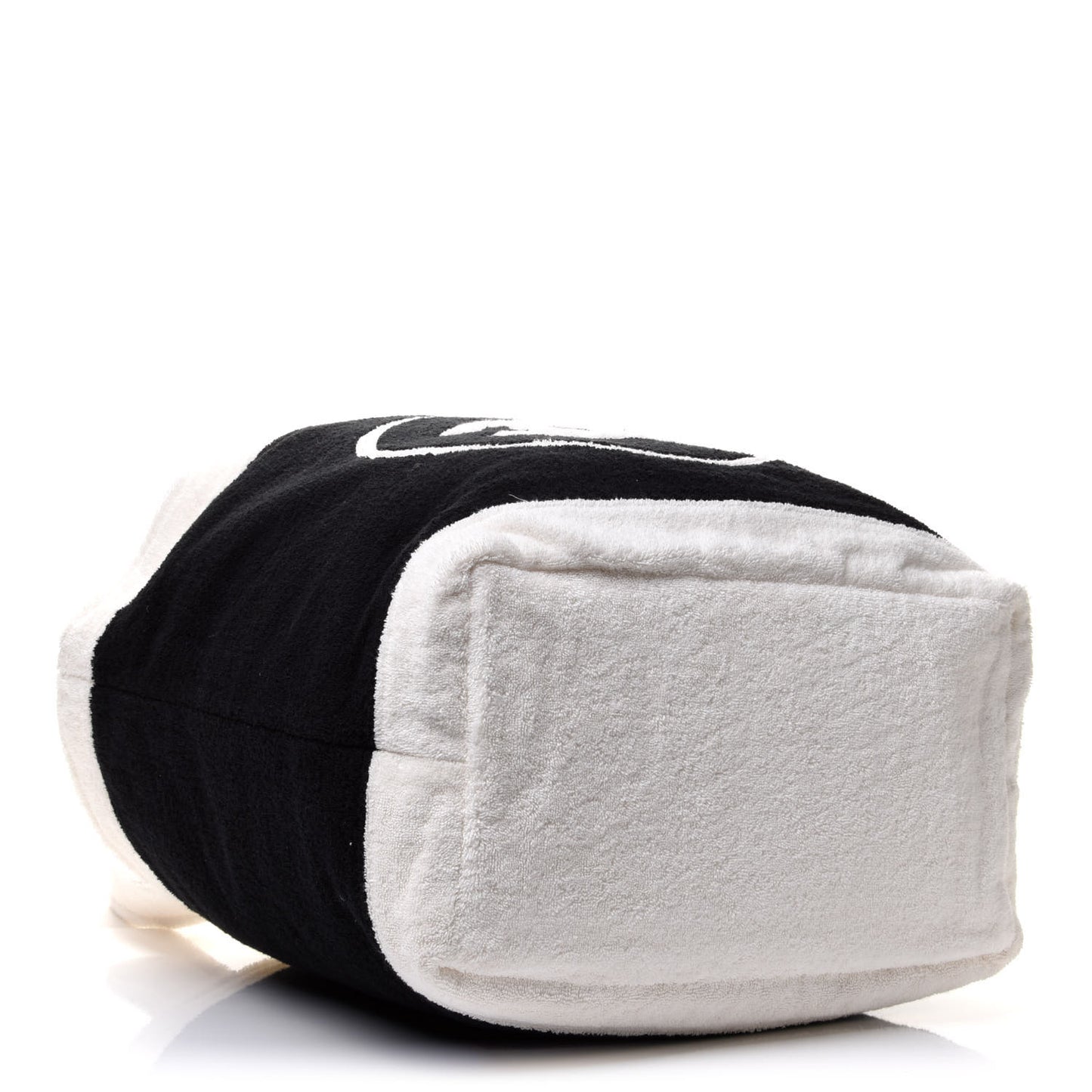 Terry Cotton CC Beach Tote Towel Set Black White