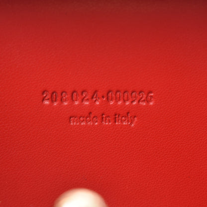 Alexander McQueen Patent Calfskin Britannia Skull Box Clutch Red Blue 7 of 10
