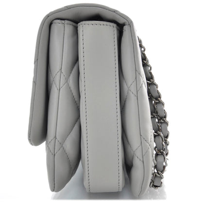 Chanel Lambskin Quilted 3 Flap Grey 4 of 13
