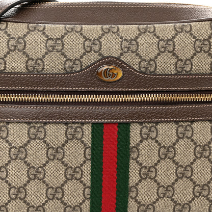 Gucci GG Supreme Monogram Web Small Ophidia Shoulder Bag Brown 8 of 11