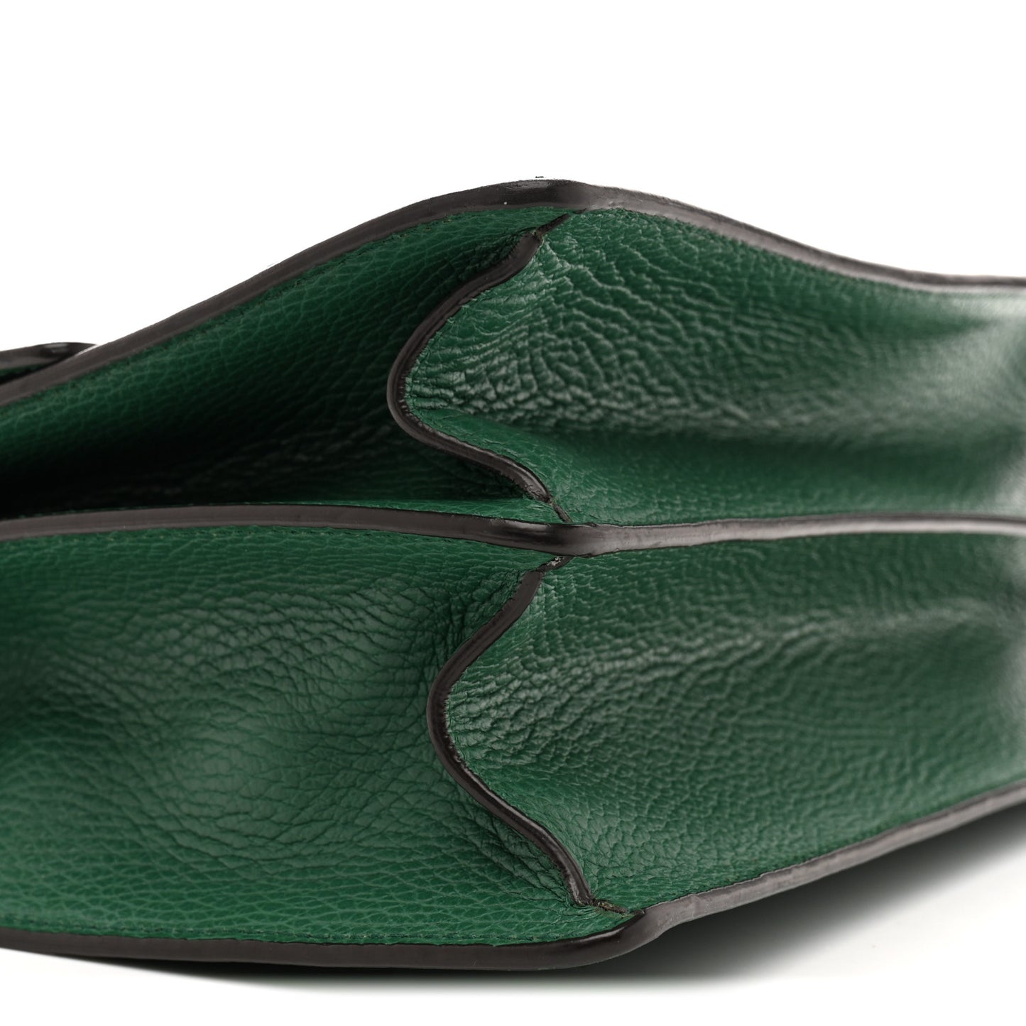 Dollar Calfskin Crystal Web Medium Dionysus Bamboo Top Handle Bag Emerald