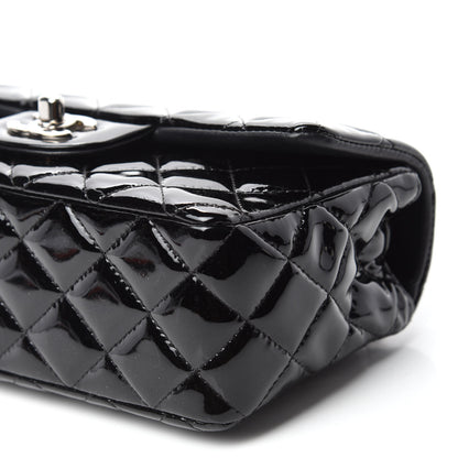 Chanel Patent Calfskin Quilted Mini Rectangular Flap Black 7 of 14
