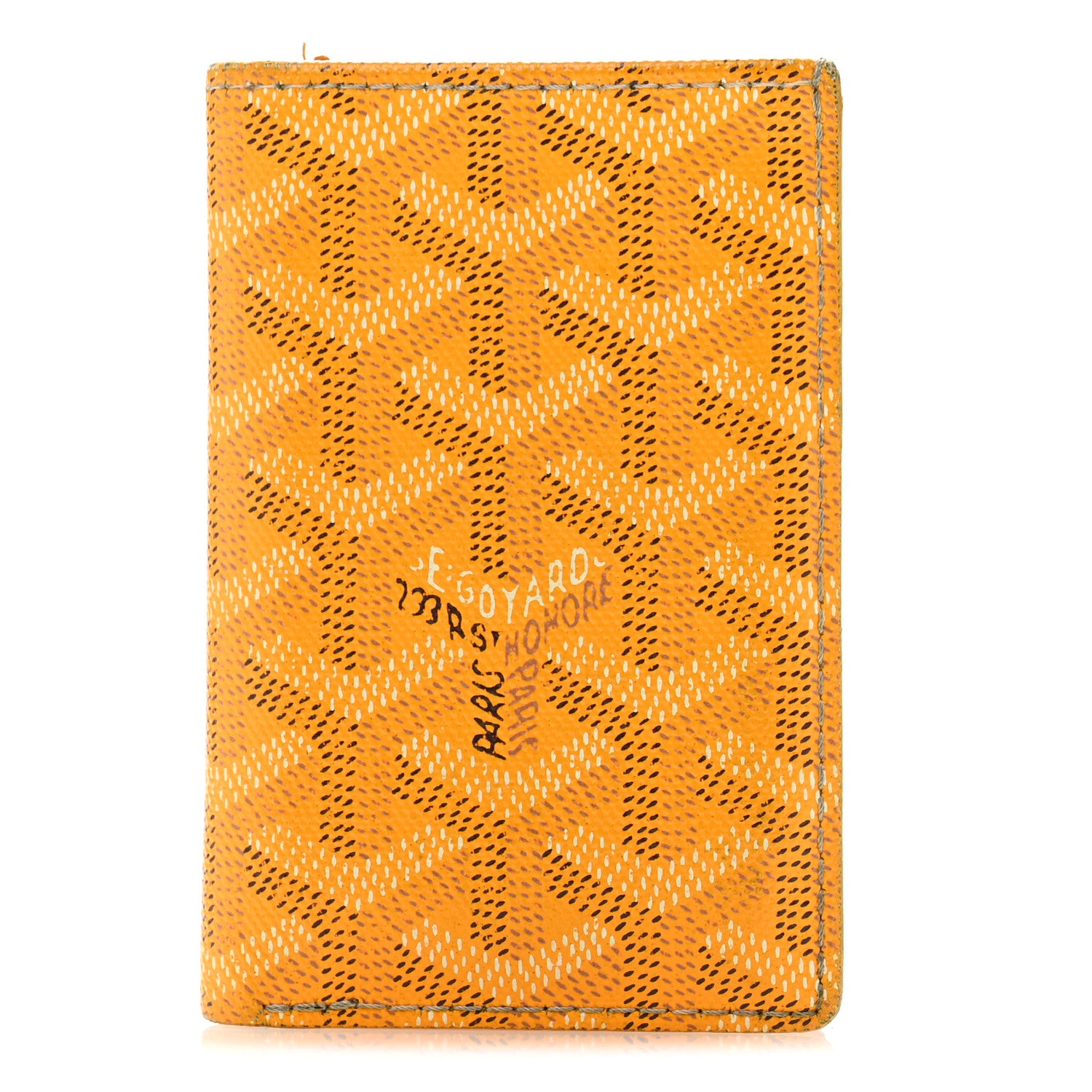 Goyard Goyardine Saint Pierre Card Holder Yellow 1 of 11