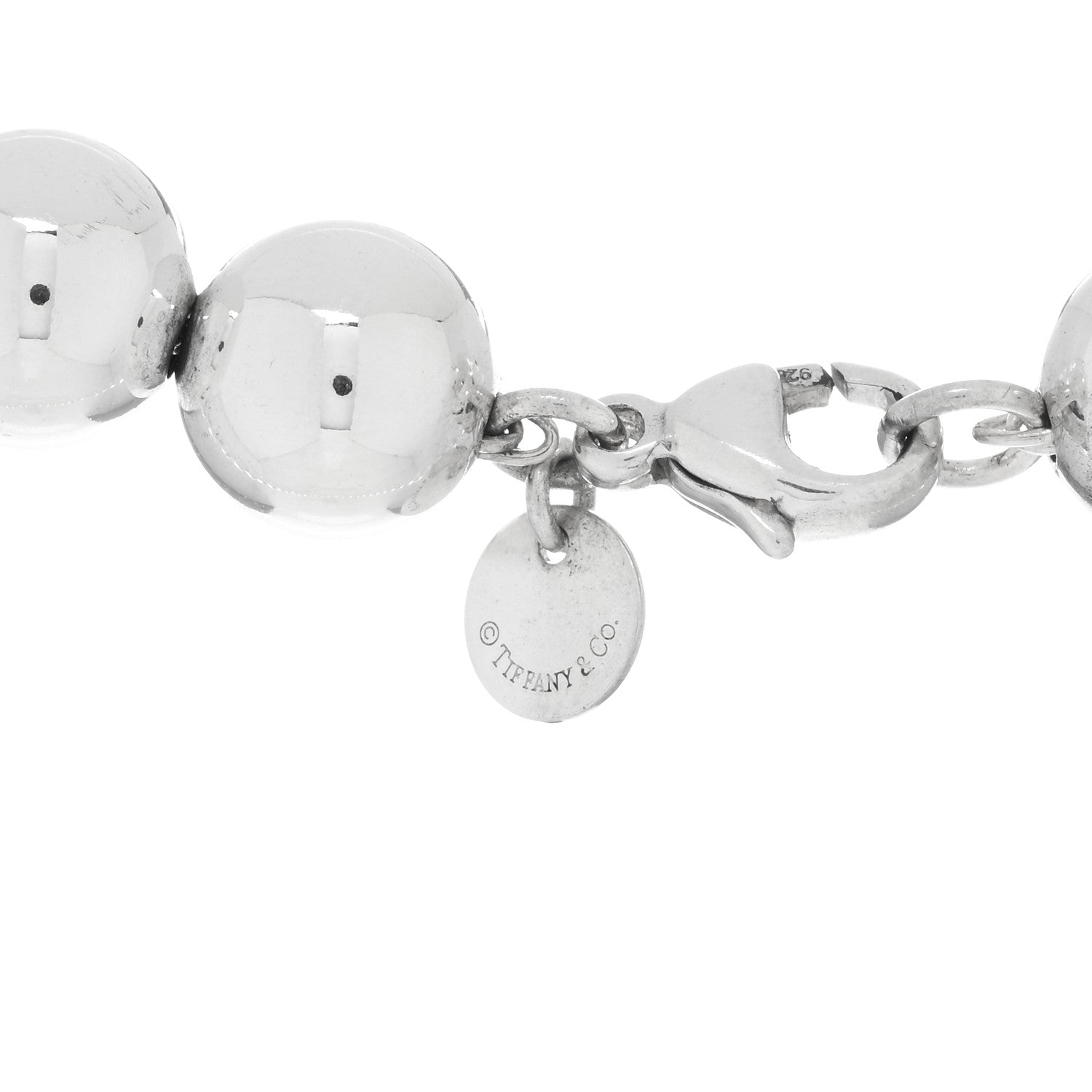 Tiffany Sterling Silver 10mm Hardwear Ball Necklace 4 of 4