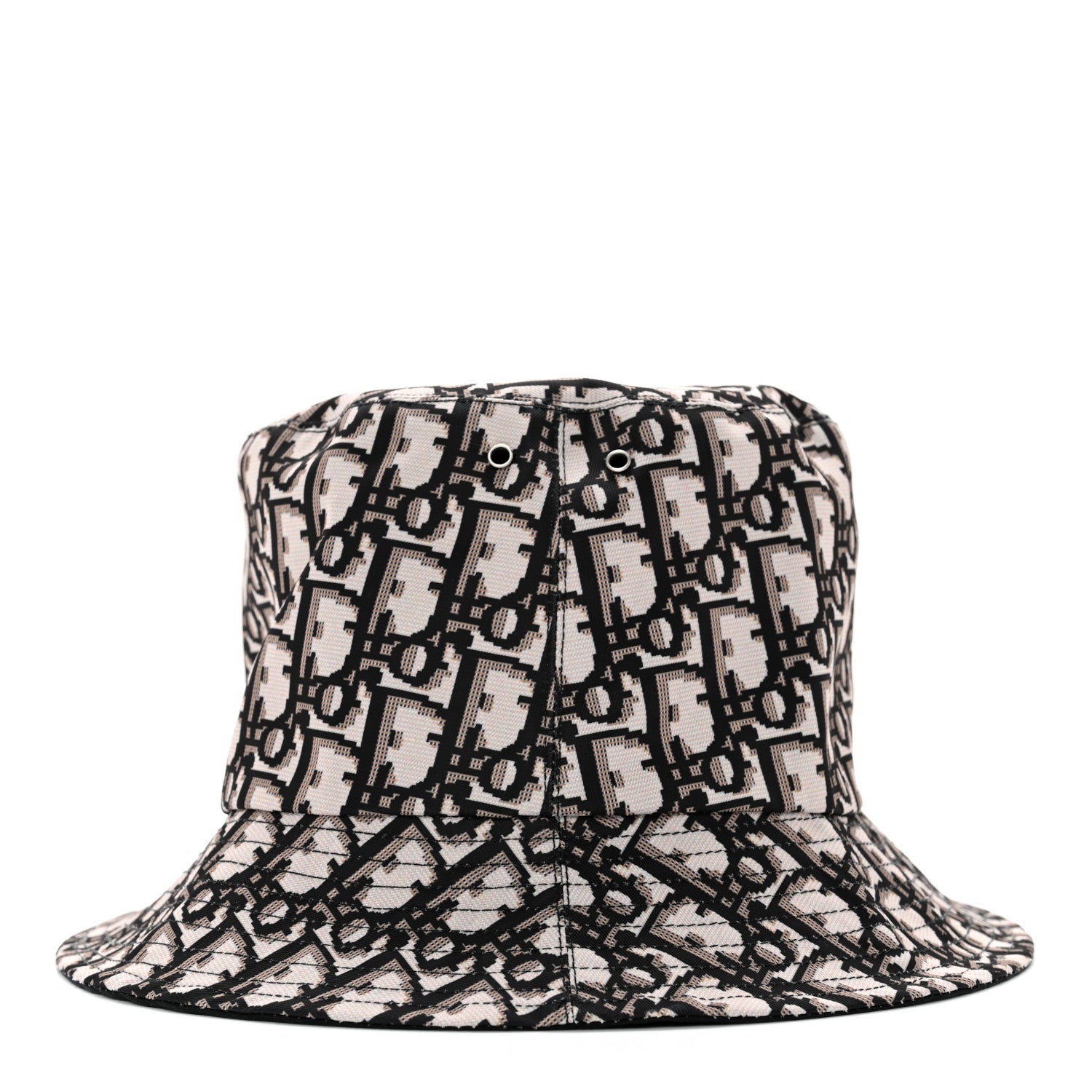 Christian Dior Oblique Reversible Teddy-D Brim Bucket Hat 58 Black 9 of 14