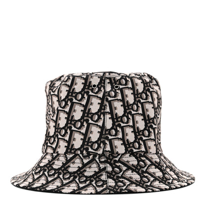 Christian Dior Oblique Reversible Teddy-D Brim Bucket Hat 58 Black 9 of 14
