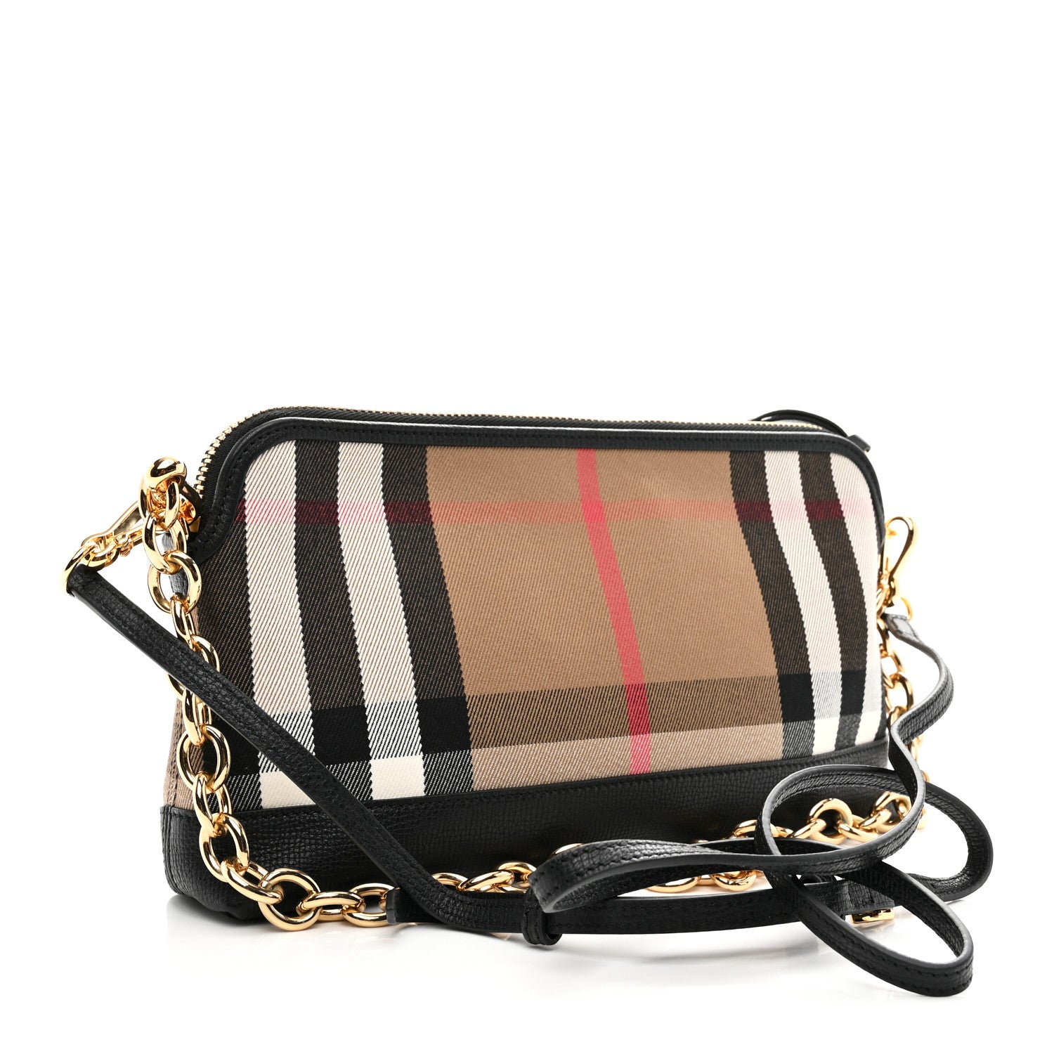 Burberry Derby House Check Abingdon Convertible Clutch Black 3 of 11