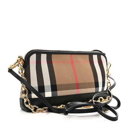 Burberry Derby House Check Abingdon Convertible Clutch Black 3 of 11