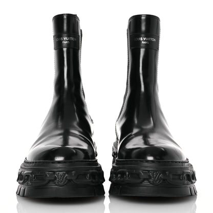 Louis Vuitton Calfskin Record Chelsea Boots 37 Black 2 of 13