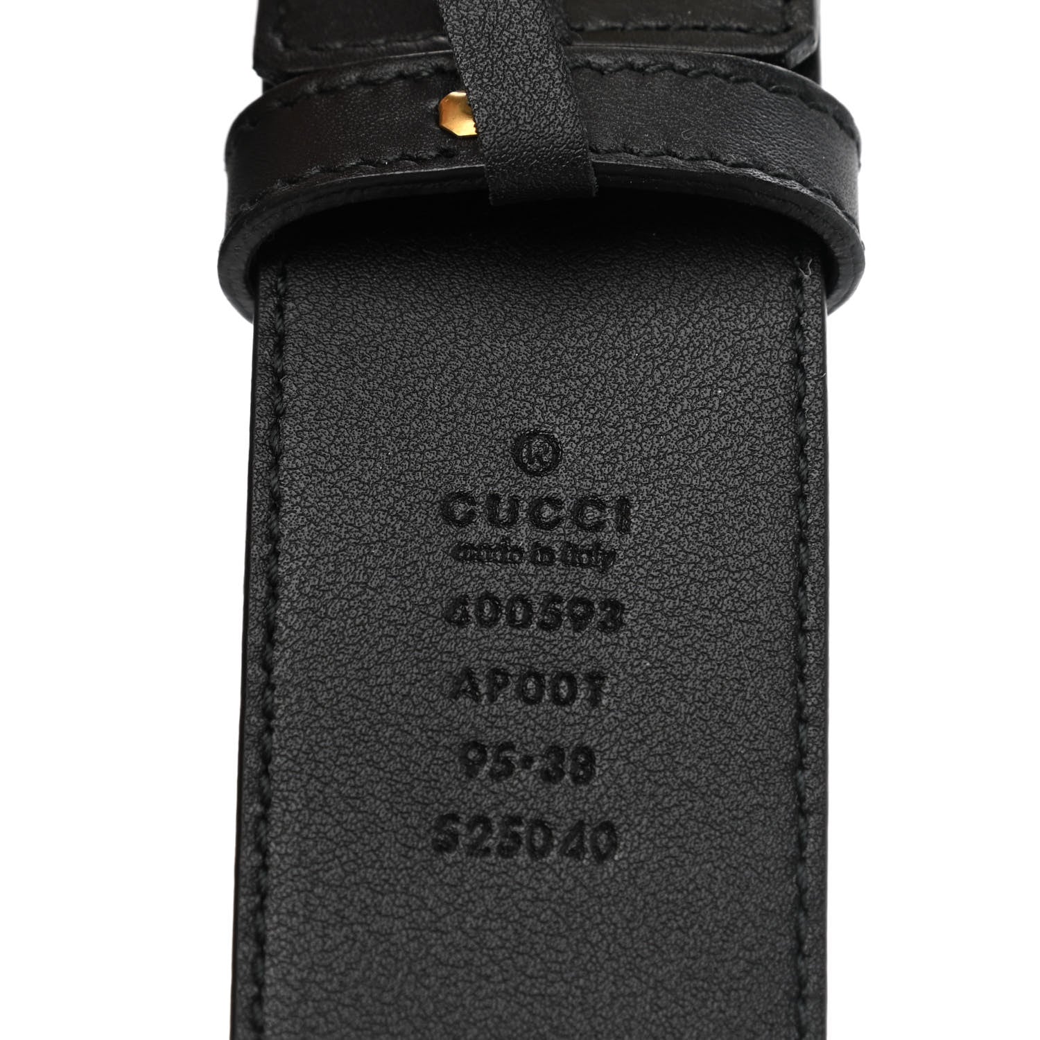 Gucci Calfskin Double G 40mm Belt 95 38 Black 5 of 5