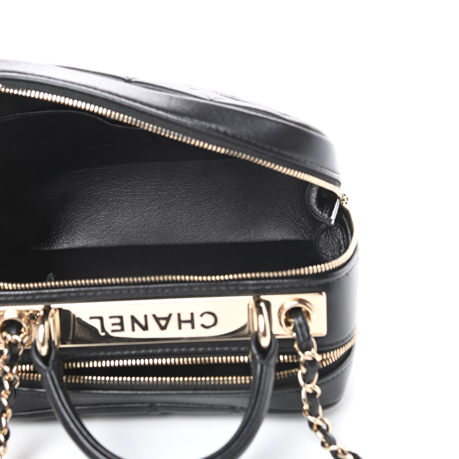 Chanel Lambskin Quilted Small Trendy CC Bowling Bag Black 6 of 13