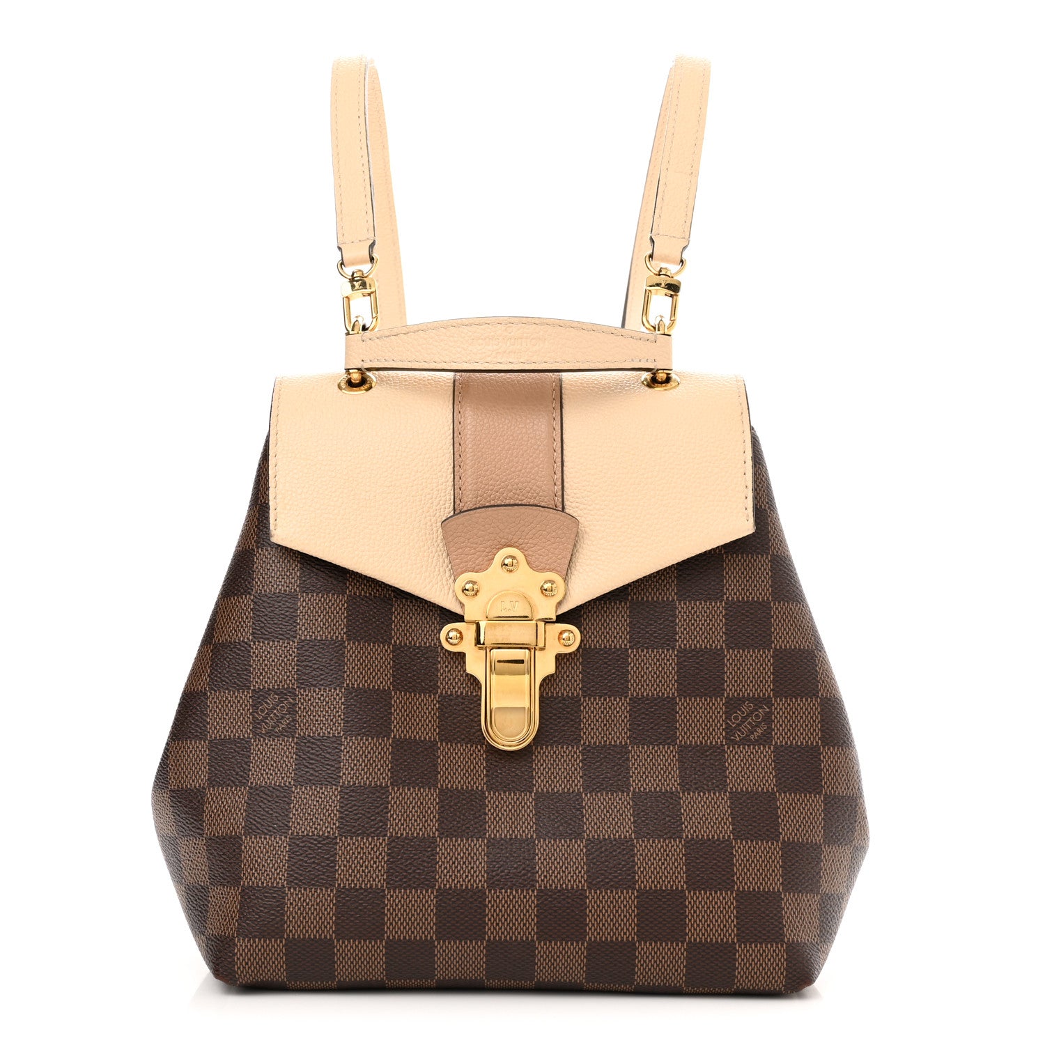 Louis Vuitton Damier Ebene Clapton Backpack Creme 1 of 11