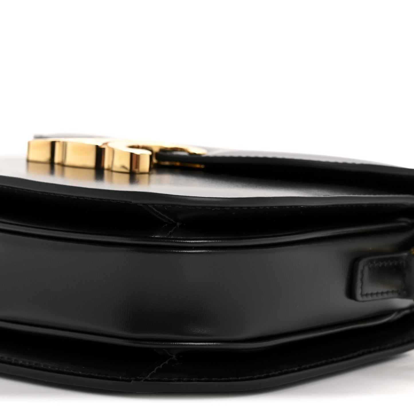 Shiny Calfskin Teen Besace Black
