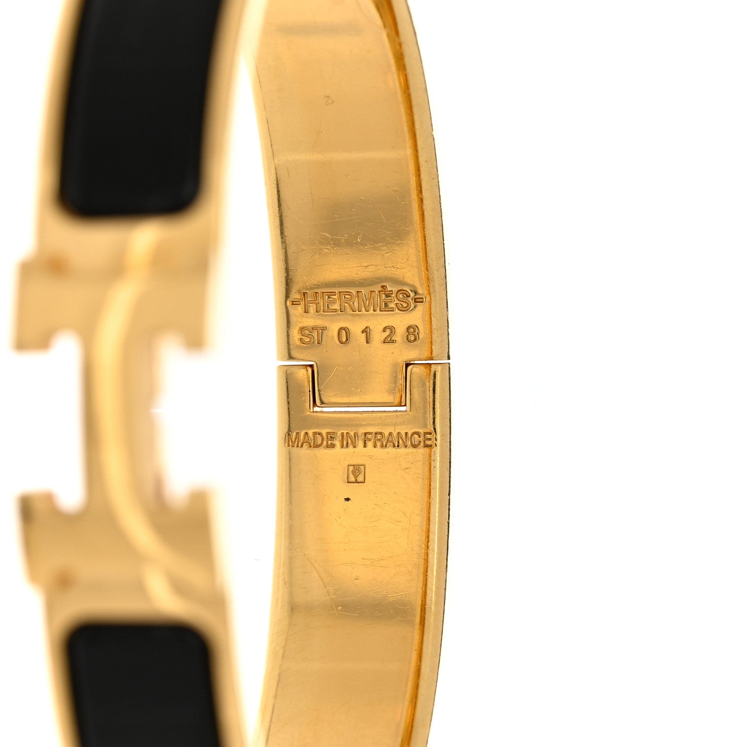 Hermes Enamel Narrow Clic Clac H Bracelet PM Black 4 of 4