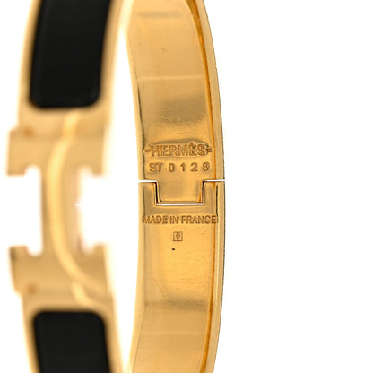 Hermes Enamel Narrow Clic Clac H Bracelet PM Black 4 of 4