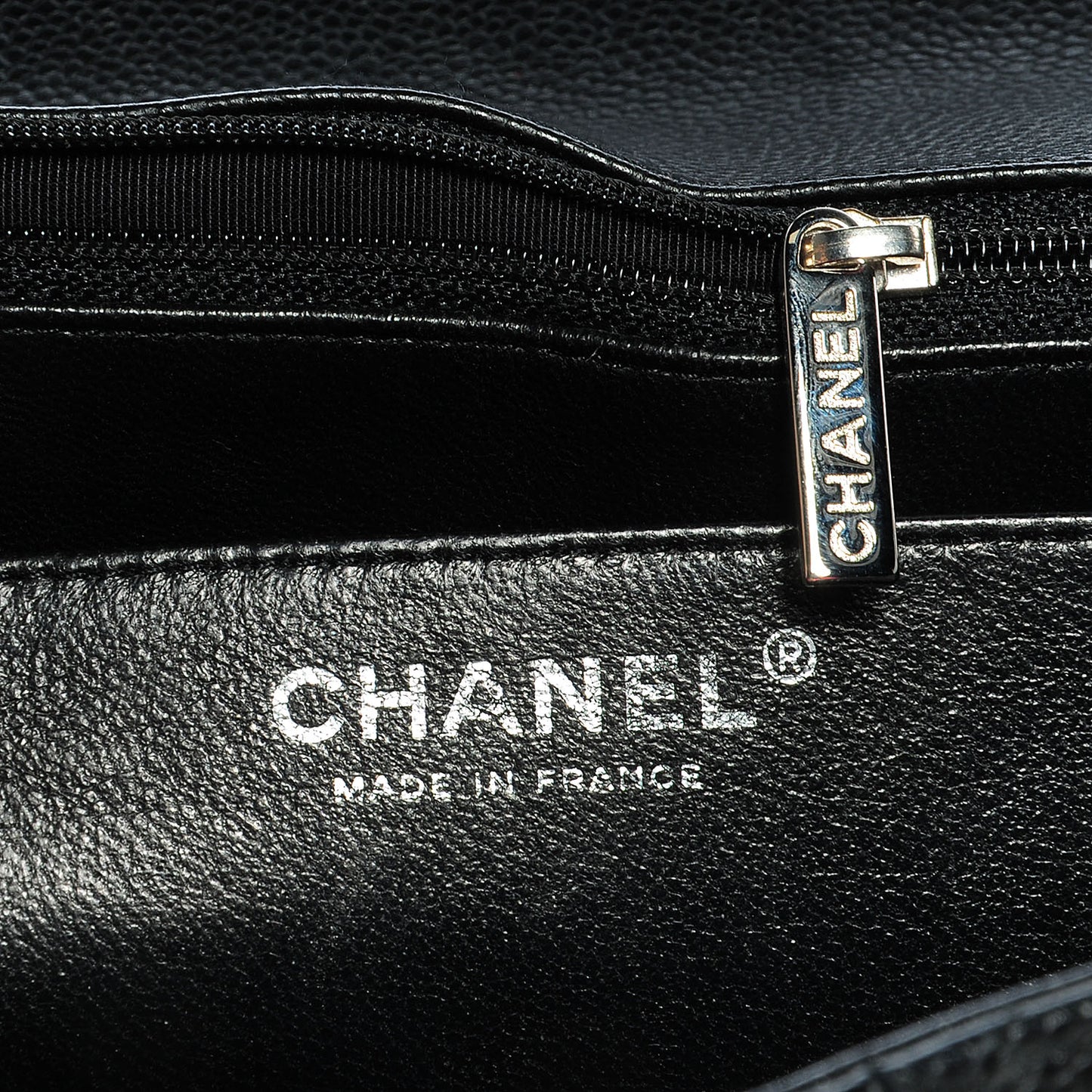 Caviar Jumbo Single Flap Black