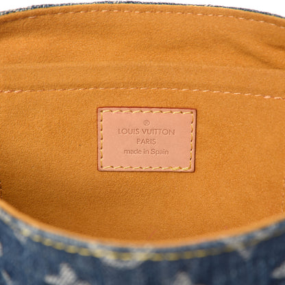 Louis Vuitton Monogram Denim Mini Pleaty Blue 6 of 9