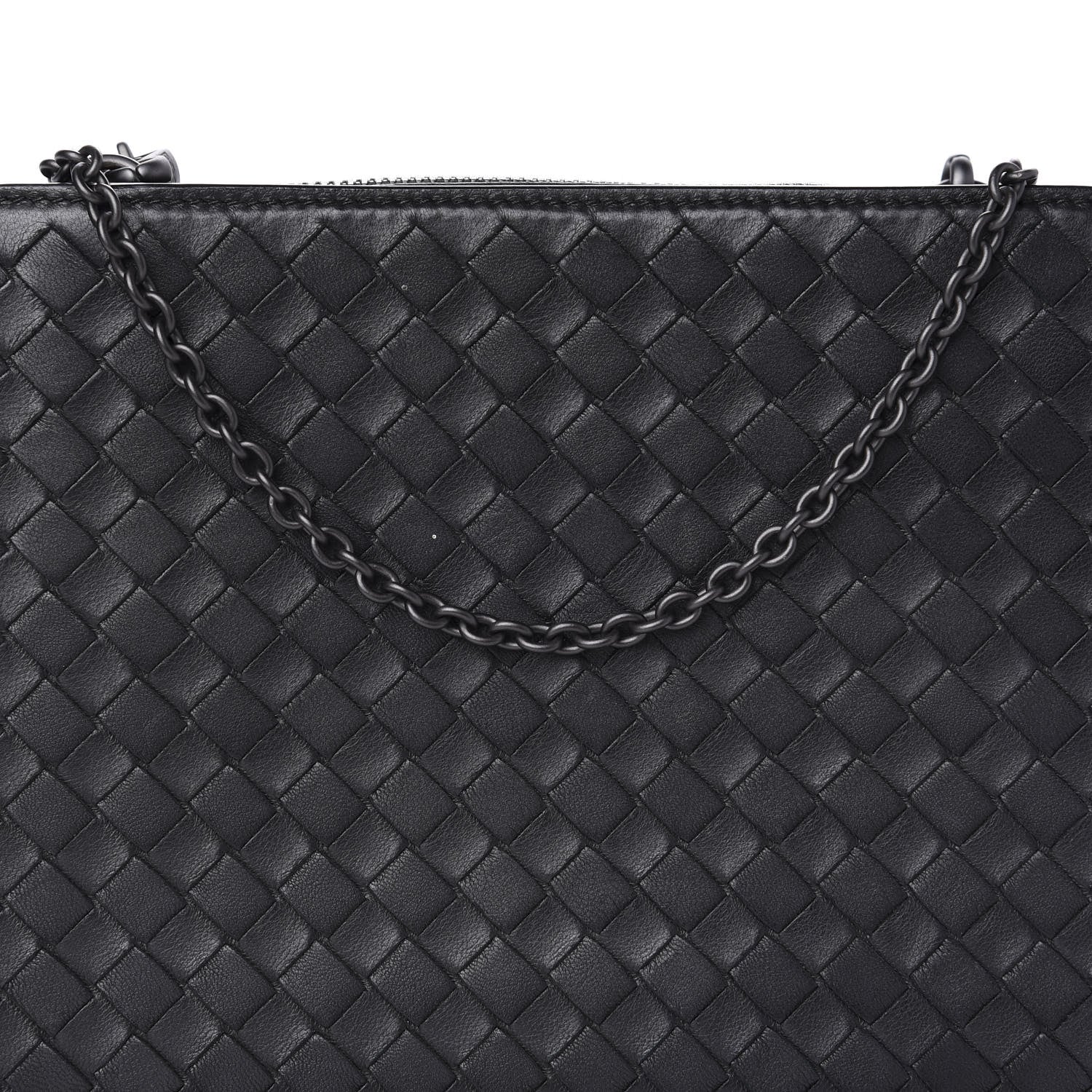 Bottega Veneta Nappa Intrecciato Chain Wallet Black 10 of 10