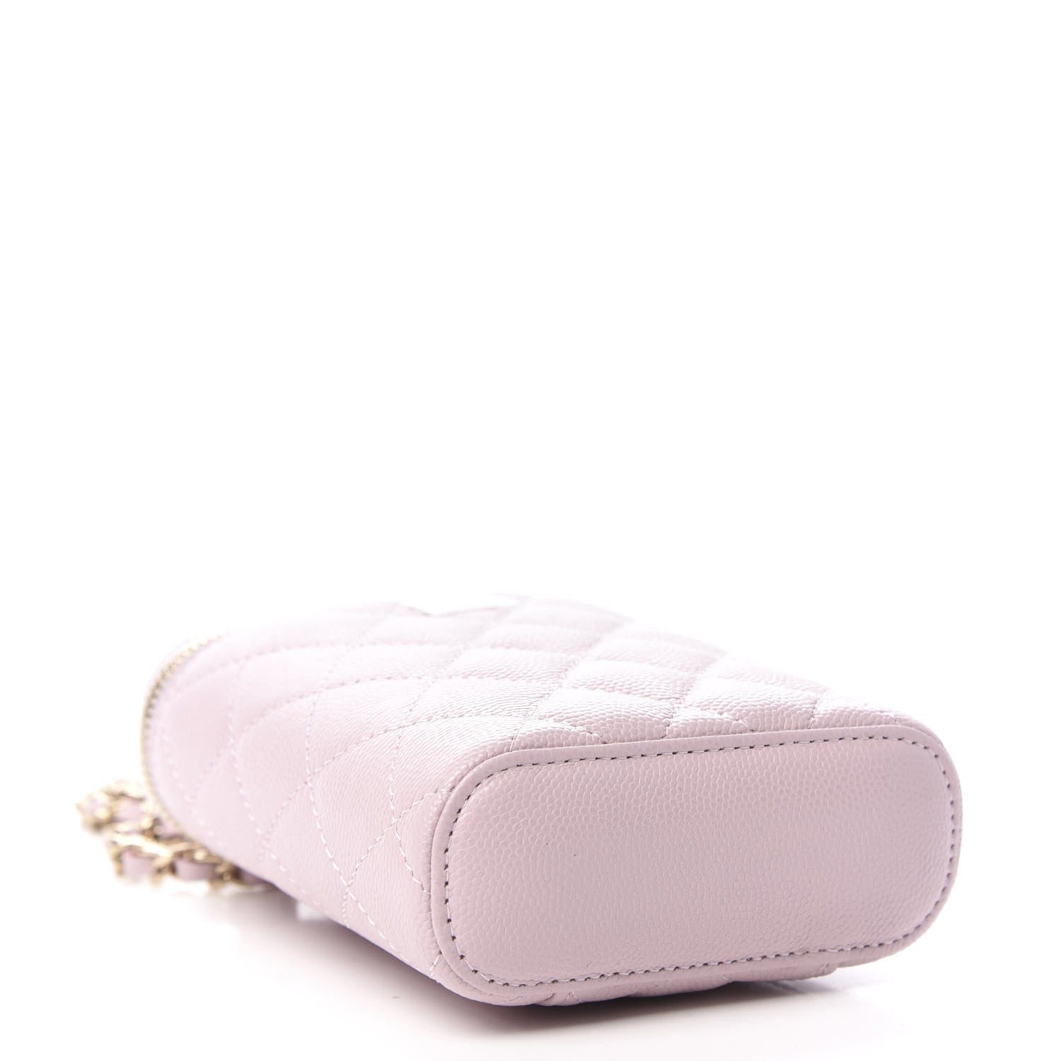 Chanel Caviar Quilted Small Vertical Coco Beauty Vanity Case With Chain Light Pink 4 of 11