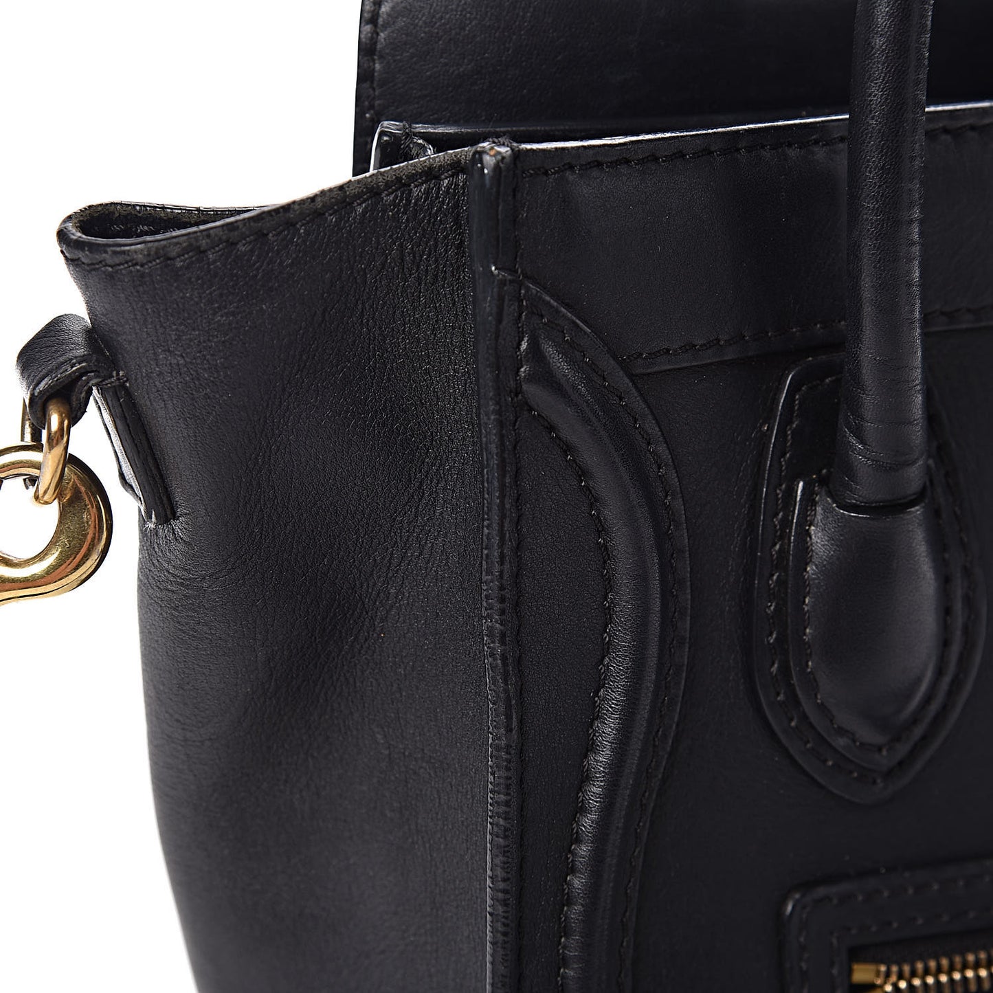 Smooth Calfskin Nano Luggage Black