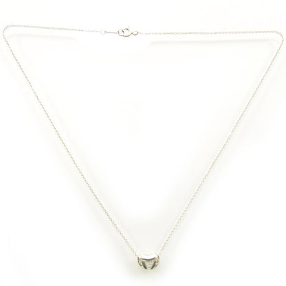 Tiffany Sterling Silver 9mm Elsa Peretti Bean Pendant Necklace 1 of 4