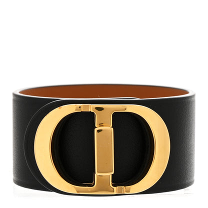 Christian Dior Calfskin 30 Montaigne Bracelet L Black 1 of 6