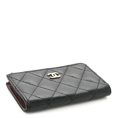 Chanel Caviar Quilted Zipped Key Holder Case Black 4 of 12