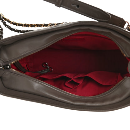 Chanel Aged Calfskin Quilted Medium Gabrielle Hobo Grey 8 of 10