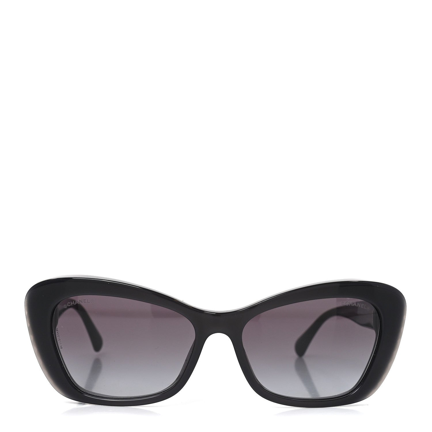 Chanel Acetate Pearl Cat Eye CC Sunglasses 5481-H  Black 2 of 7