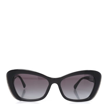 Chanel Acetate Pearl Cat Eye CC Sunglasses 5481-H  Black 2 of 7
